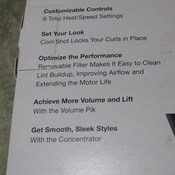 Conair The Curl Collective 1875 Watt Ionic Ceramic Hair Dryer Black 18" - Picture 11 of 16